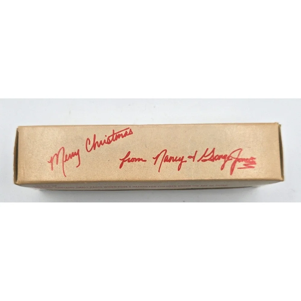 Vintage 1993 Road Champs George Jones Merry Christmas Possum Tour Bus Boxed